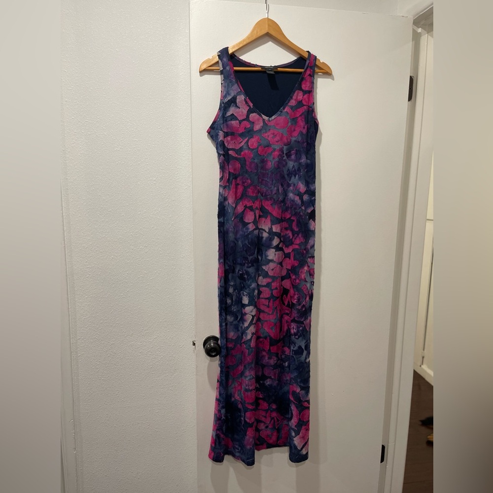 Karen Kane Navy and Purple Dress